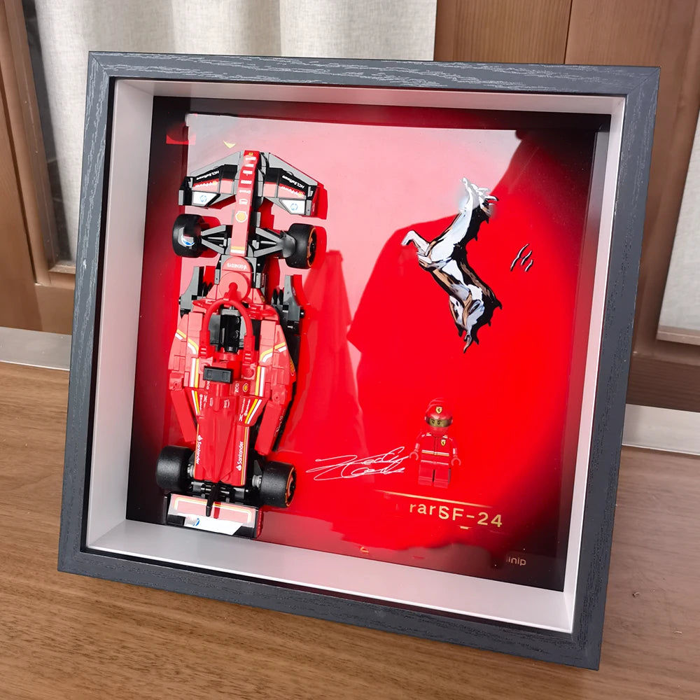 🖼️ Cadre d’Exposition Murale pour LEGO® Speed Champions – F1® Collector Display