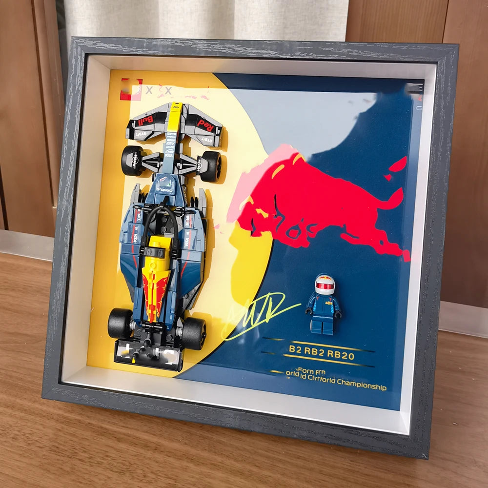🖼️ Cadre d’Exposition Murale pour LEGO® Speed Champions – F1® Collector Display
