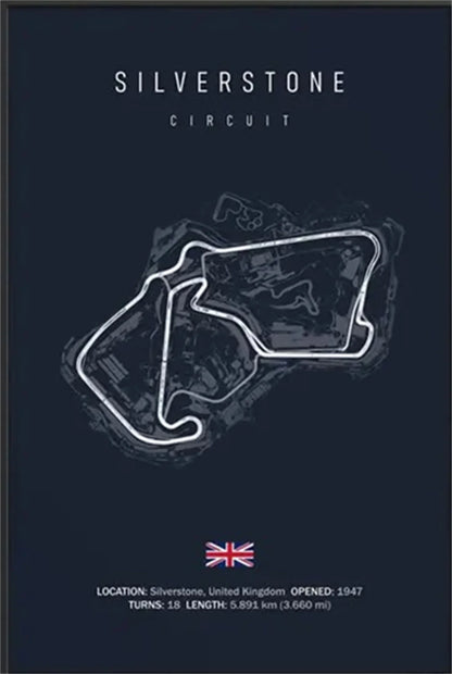 🏁 Plaque Métal Vintage Formule 1 – Déco Murale Rétro en Aluminium