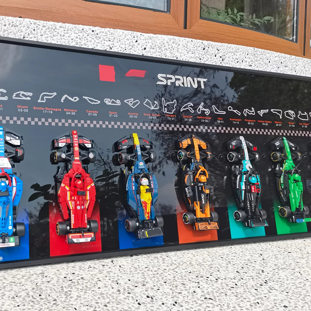 🖼️ Support Mural LEGO® Speed Champions – Présentoir F1 Collector pour Ultimate Formula 1