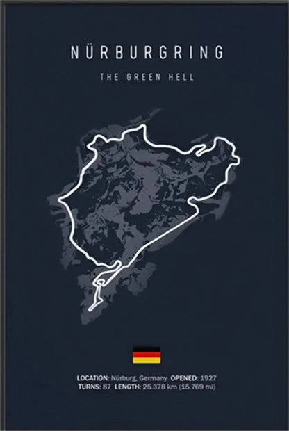 🏁 Plaque Métal Vintage Formule 1 – Déco Murale Rétro en Aluminium