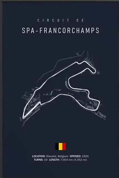 🏁 Plaque Métal Vintage Formule 1 – Déco Murale Rétro en Aluminium