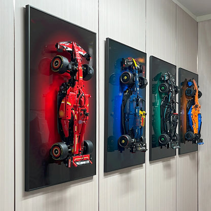 🖼️ Panneau Acrylique Mural de Collection pour Voitures LEGO® F1 & Supercars